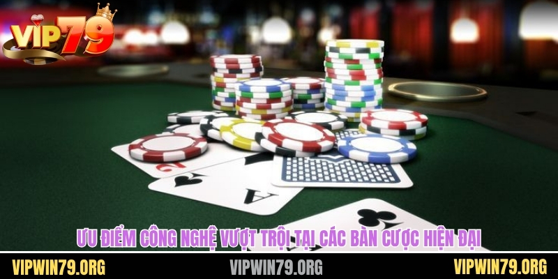 Ưu điểm công nghệ vượt trội tại các bàn cược hiện đại